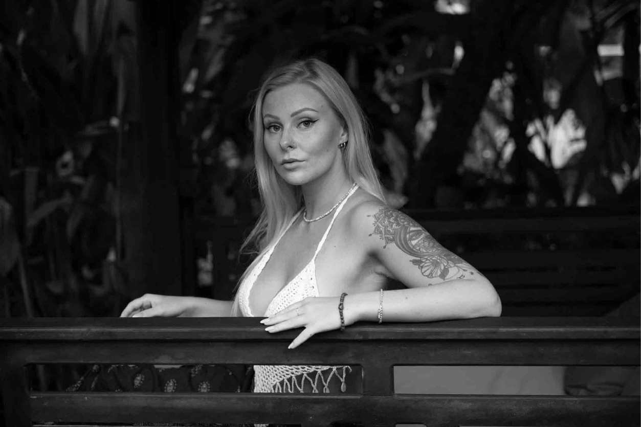 Shooting photo pour un modèle photo à Bali