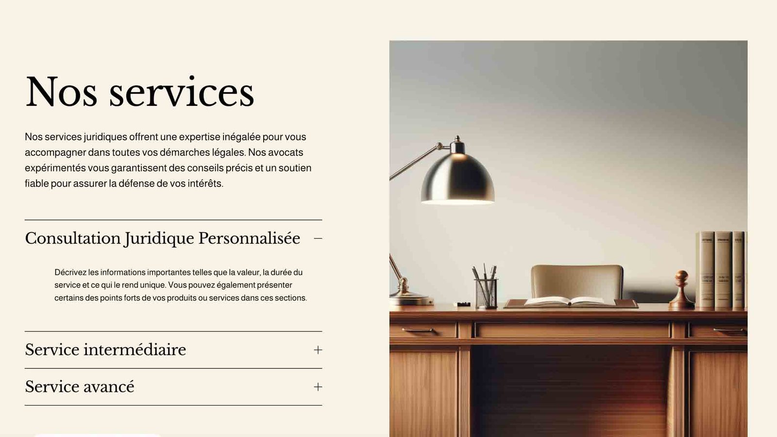 Section Service site Internet avocat Marseille